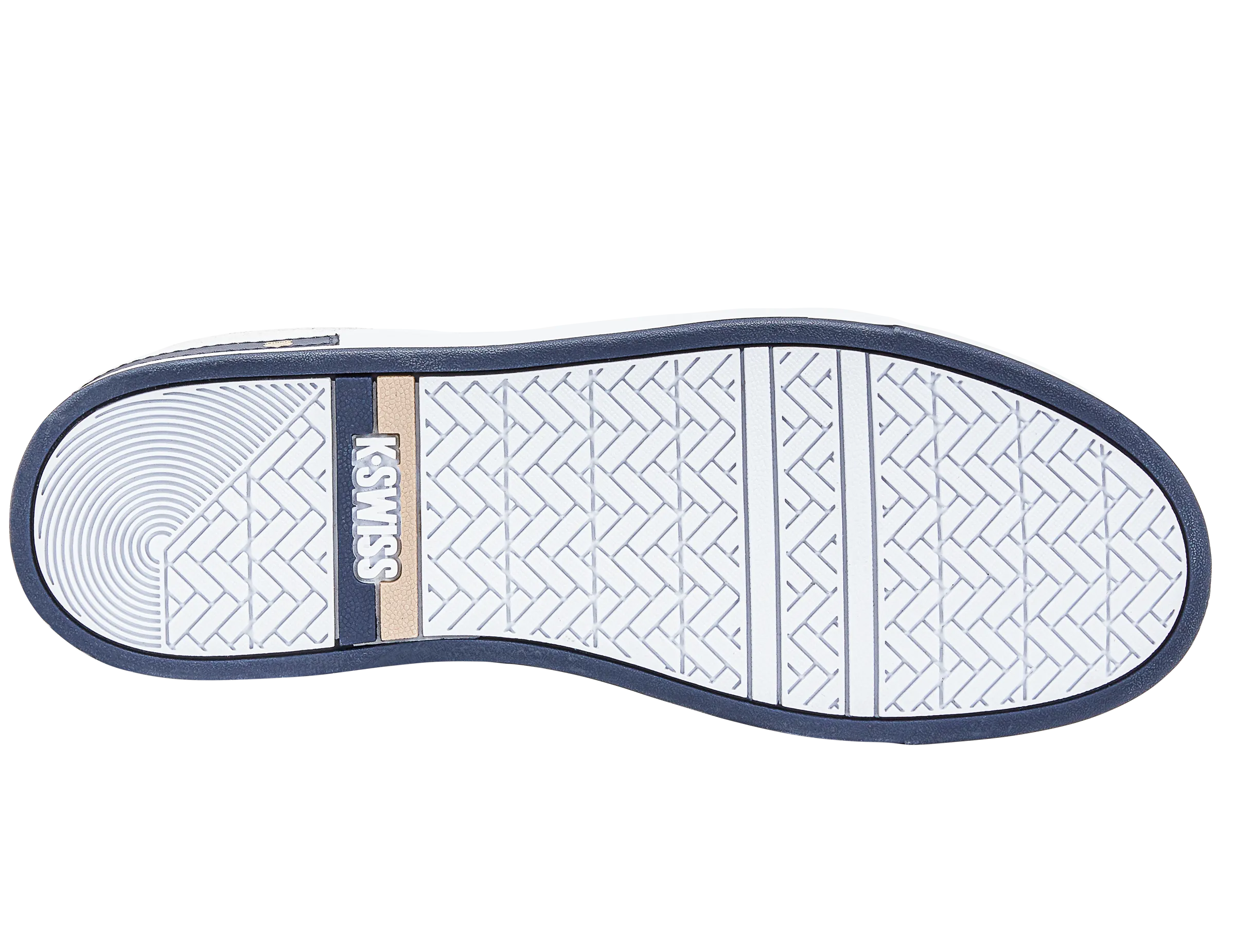 07411-122-M | COURT BLOCK | WHITE/IRISH CREAM/NAVY