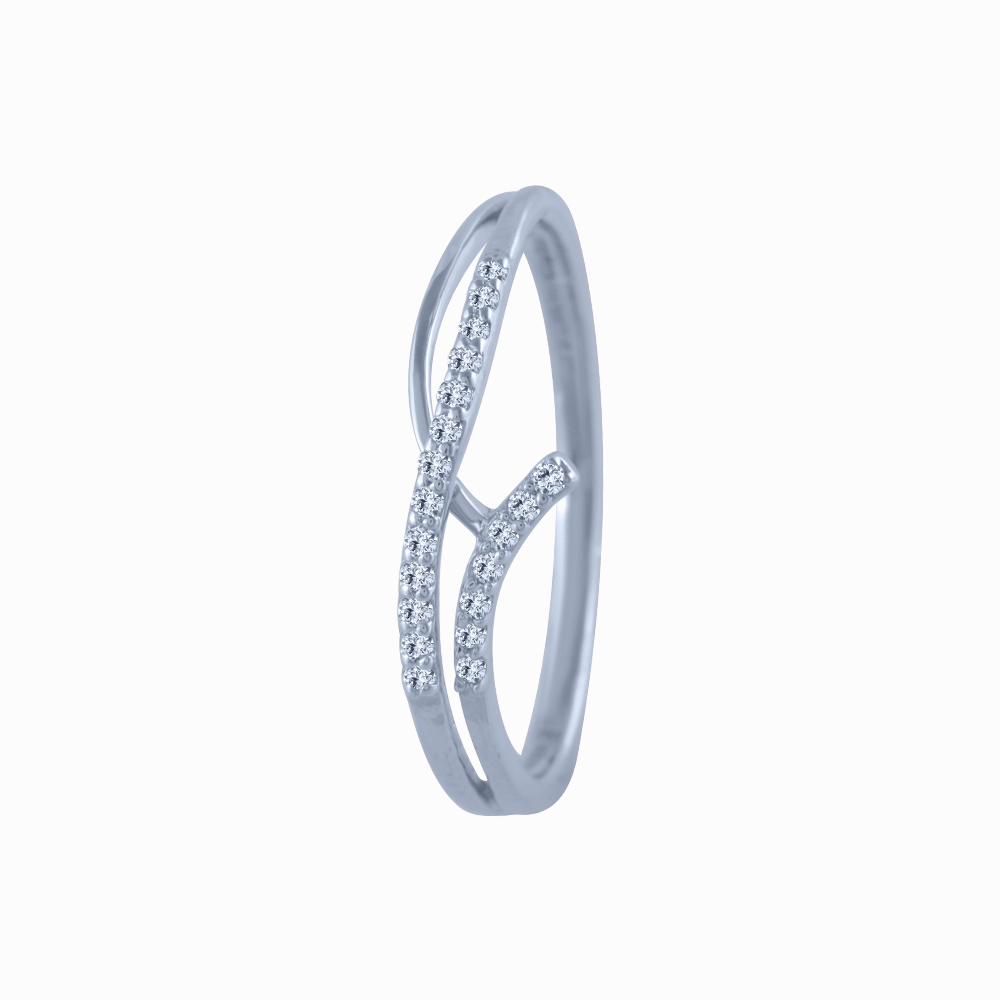 14k (585) White Gold And Diamond Ring For Women