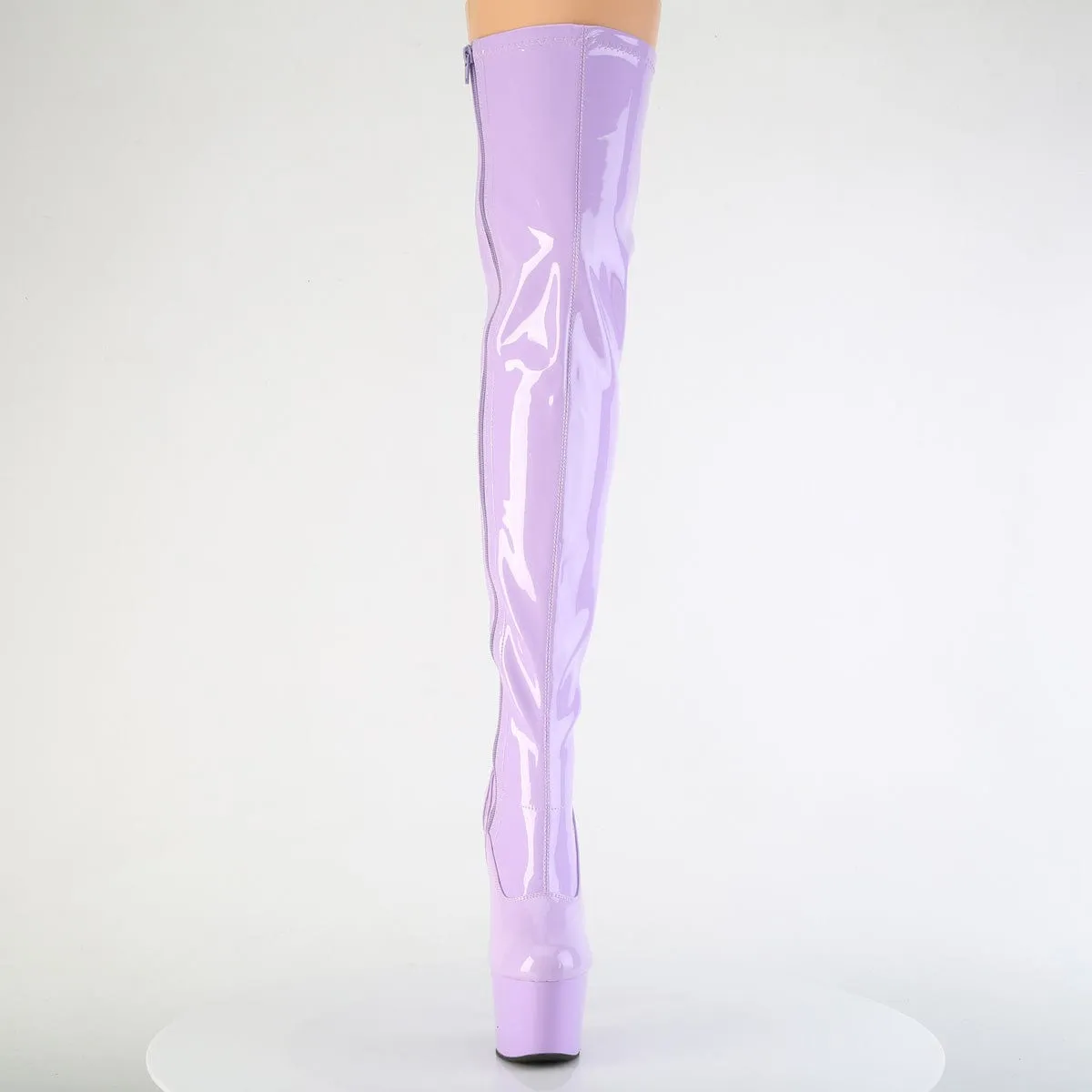 ADORE-3000 Platform Shoes Lavender Stretch Patent Lavender