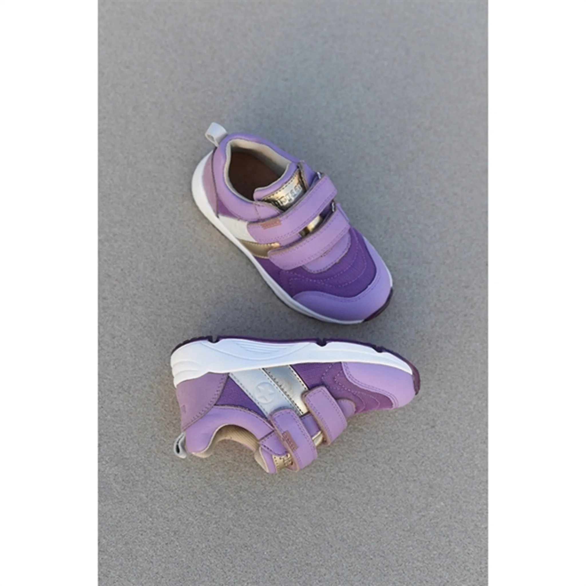 Bisgaard Matti S Velcro Shoe Purple