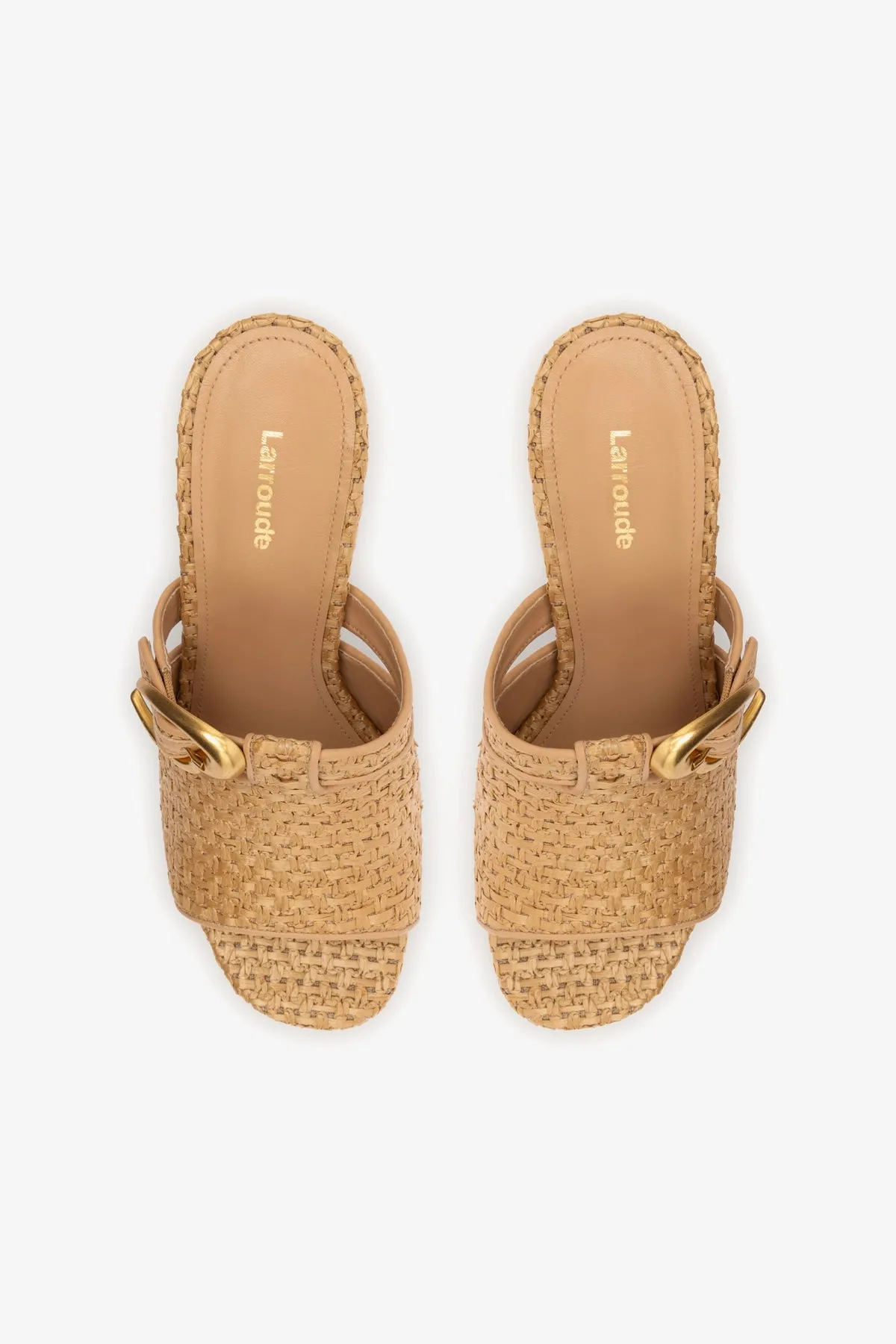Dolly Verona Mule In Natural Raffia