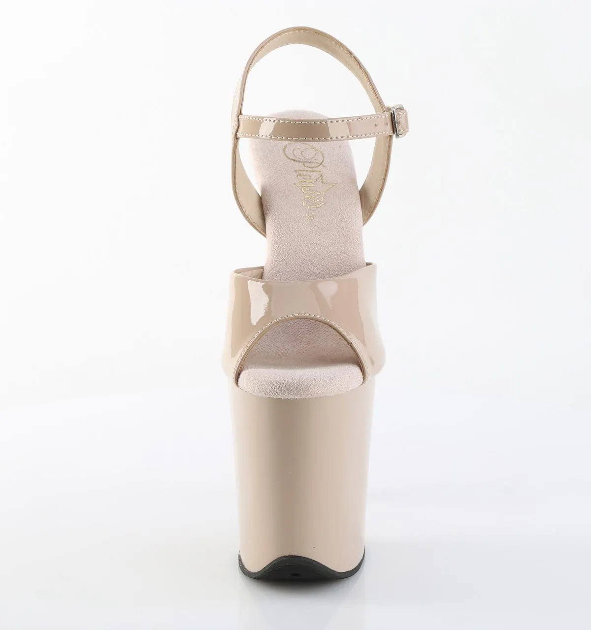 FLAMINGO-809 Platform Shoes Nude Patent Nude