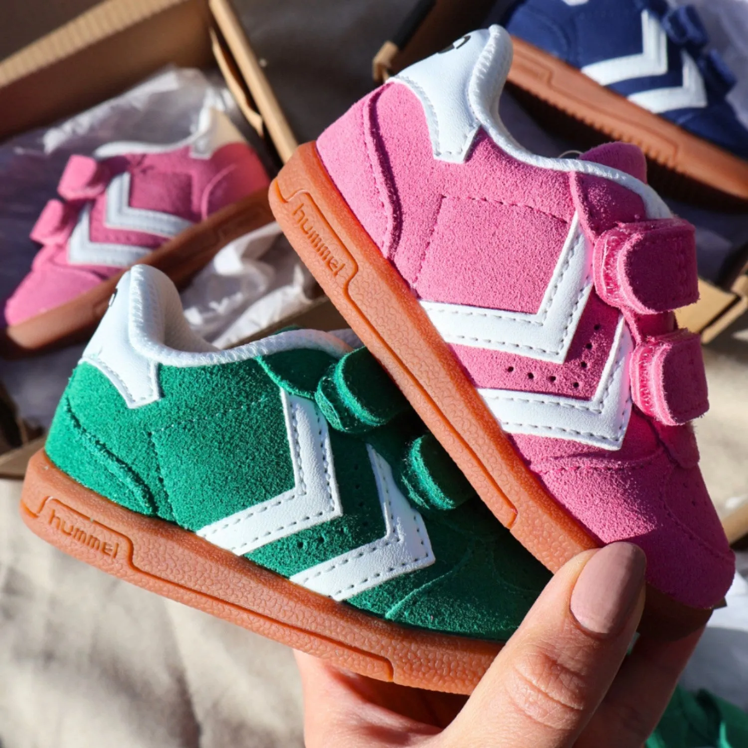 Hummel Pepper Green Victory Suede Ii Infant Sneakers