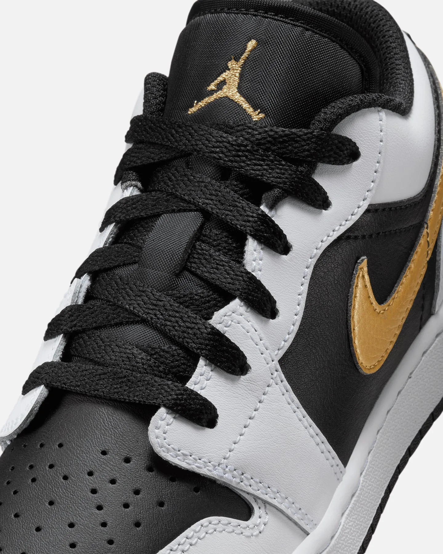 Jordan Kids' Air Jordan 1 Low (GS) White/Metallic