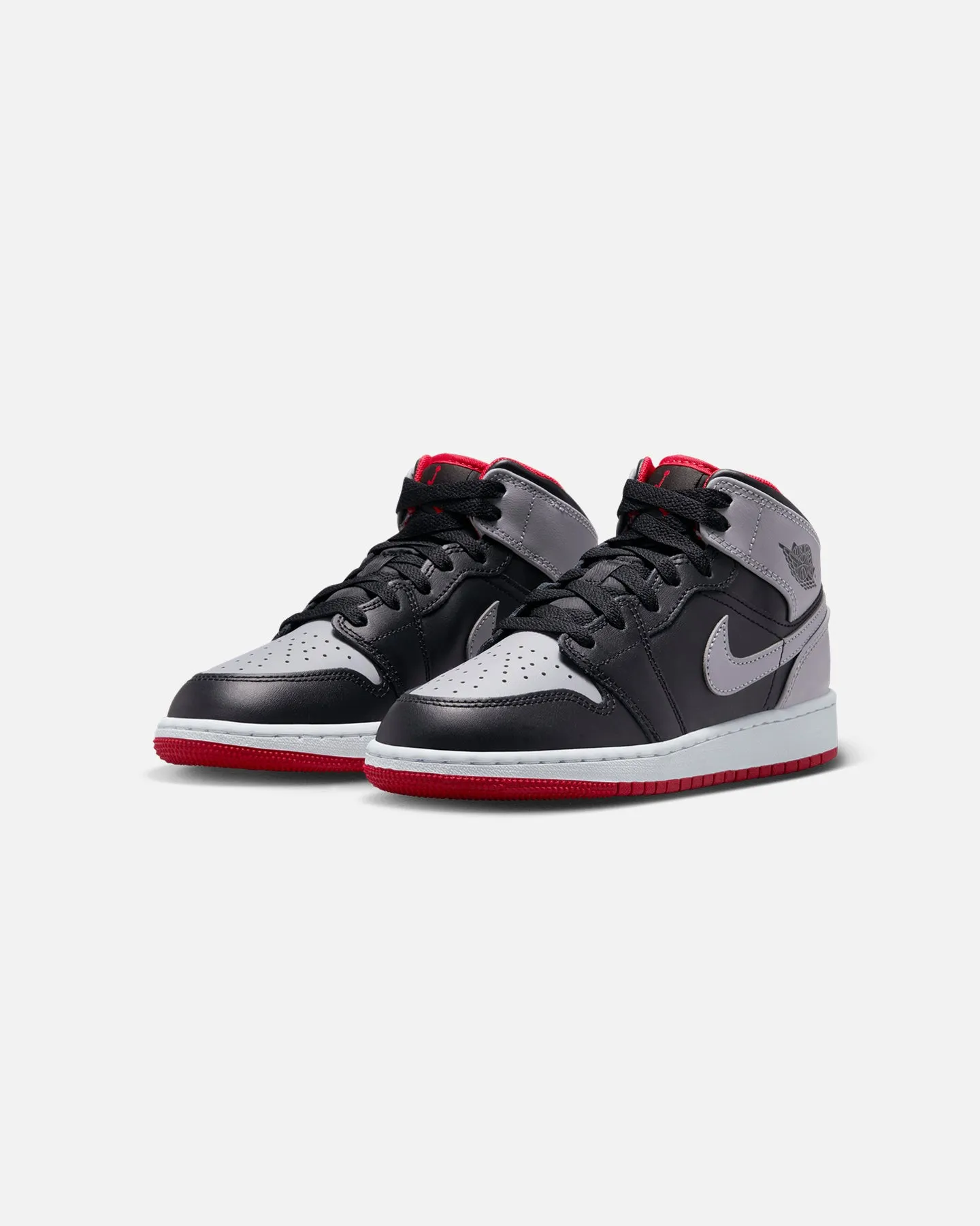 Jordan Kids' Air Jordan 1 Mid (GS) Black/Cement Grey
