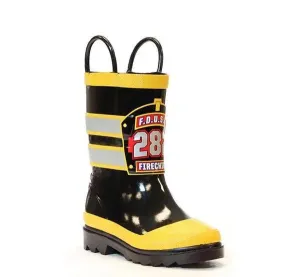 Kids FD USA Fire Rain Boots  Waterproof Firefighter-Inspired Boots