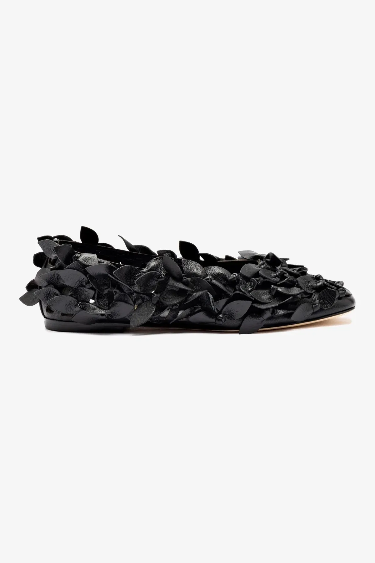 Larroud x Jonathan Cohen Ballet Flat In Black Leather