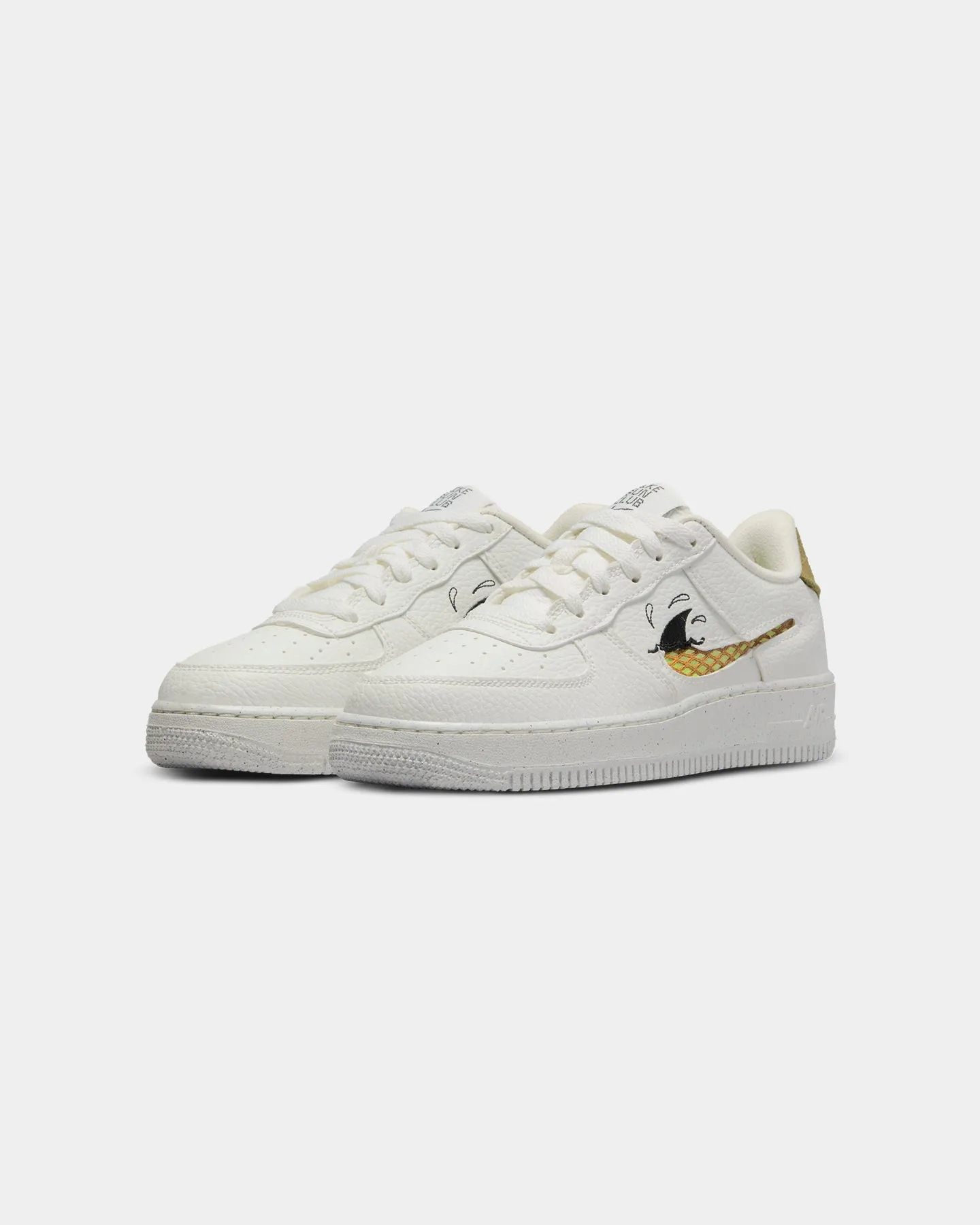 Nike Kids' Air Force 1 LV8 (GS) Sail/Sanded Gold