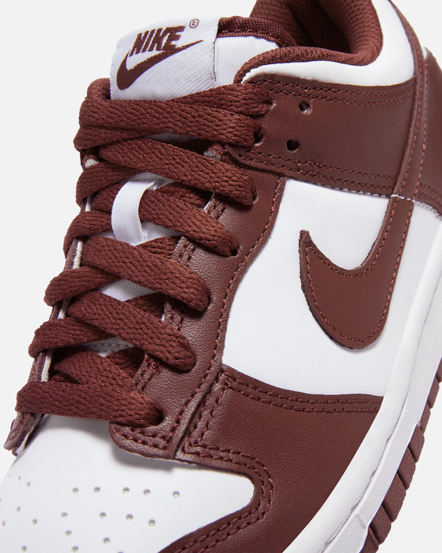 Nike Kids' Dunk Low (GS) White/Redwood-Gym Red