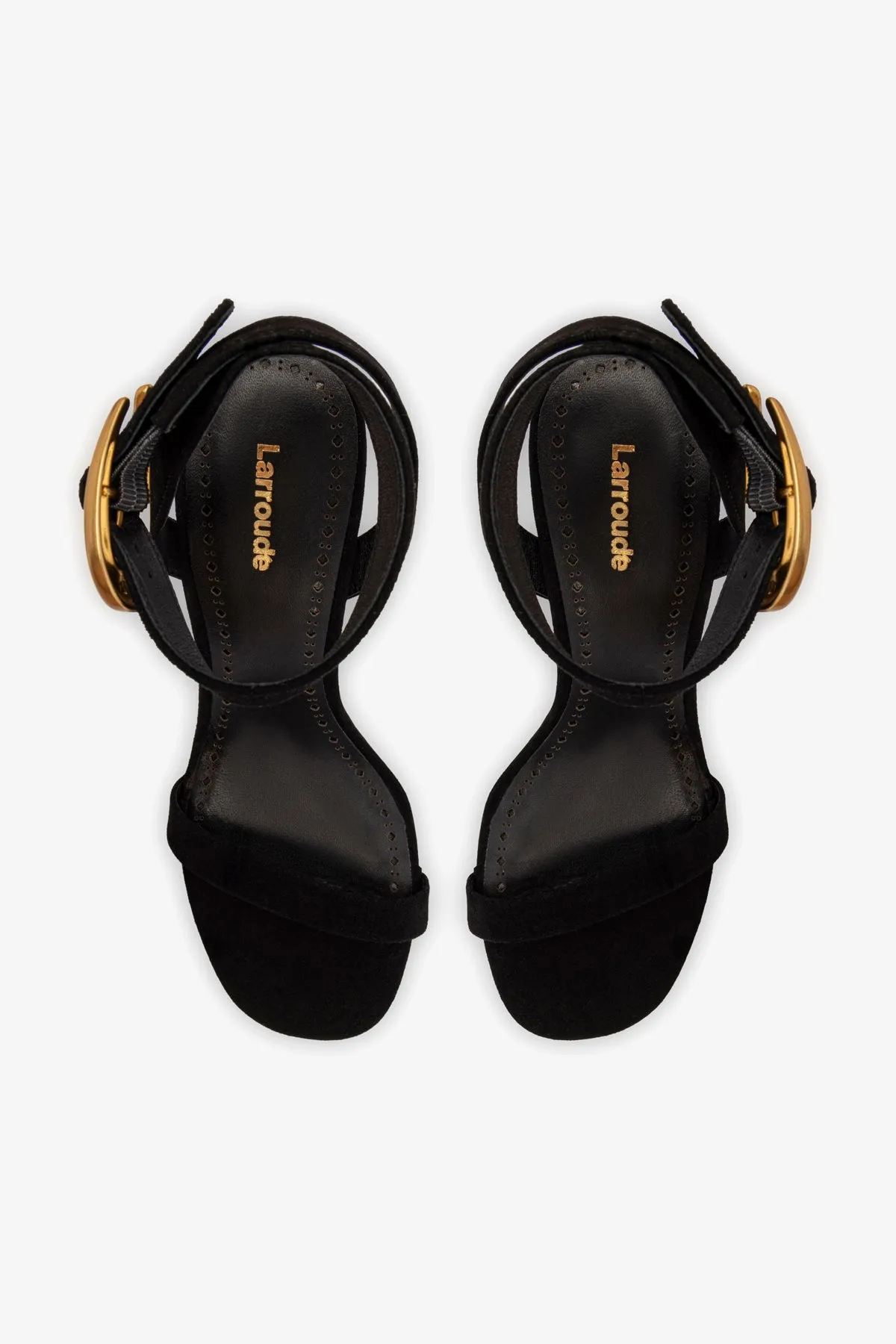 Verona Sandal In Black Suede